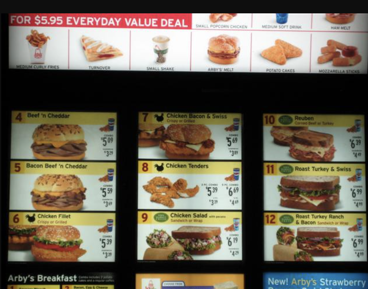 pasty - For $5.95 Everyday Value Deal Small Popcorn Chicken Medium Soft Drink Ham Melt Ly Fries Turnover Small Shake Potato Cakes Mozzarella Sticks 4 Beef 'n Cheddar Chicken Bacon & Swiss 10 Reuben Core Det Sukey 509 569 639 3 5 Bacon Beef 'n Cheddar 8 Ch